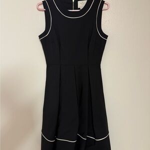 Kate Spade Black Dress with White Trim